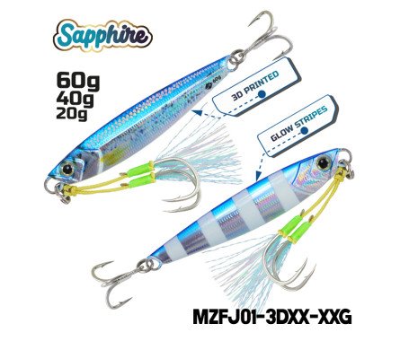 AQUA MARINE - Sapphire - Two-Face 3D Jigs